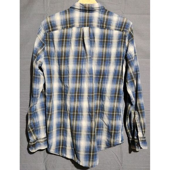 Eddie Bauer Shirt Men LT Flannel Midweight Plaid Chest Pocket Hiking Long Sleeve - Picture 3 of 4